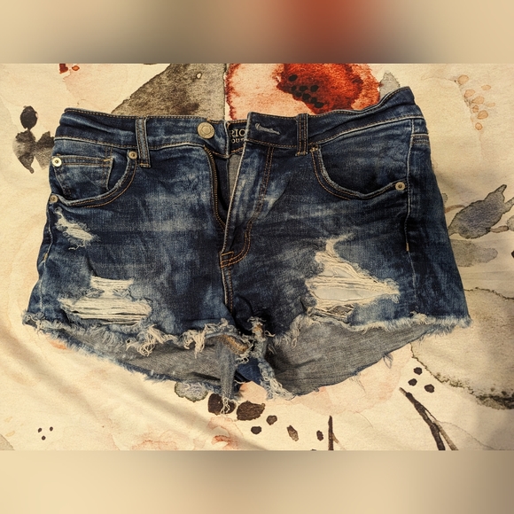 Hi-rise Shortie American Eagle Shorts Size 8 - Picture 10 of 12